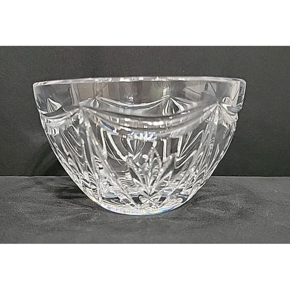 Waterford Crystal Rosette & Wedge Cut Bowl,  3" Tall X 5" Wide